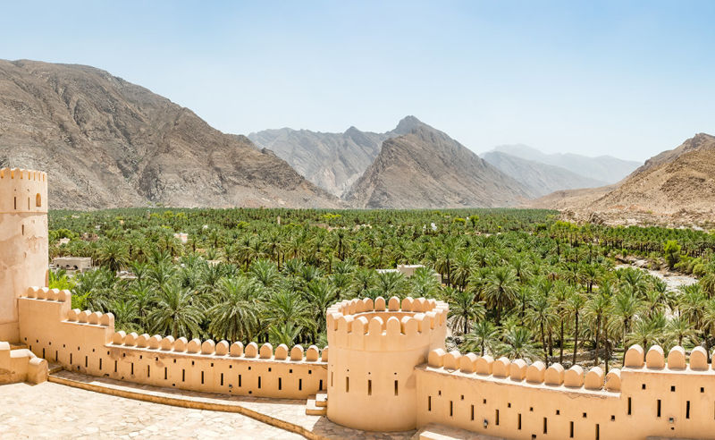 Panorama von Nachl im Oman