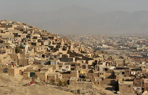 Blick auf Kabul, Afghanistan
