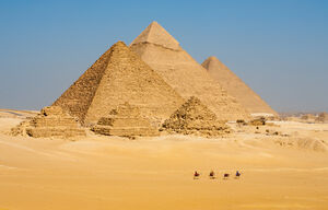 Pyramiden von Gizeh in Ägypten