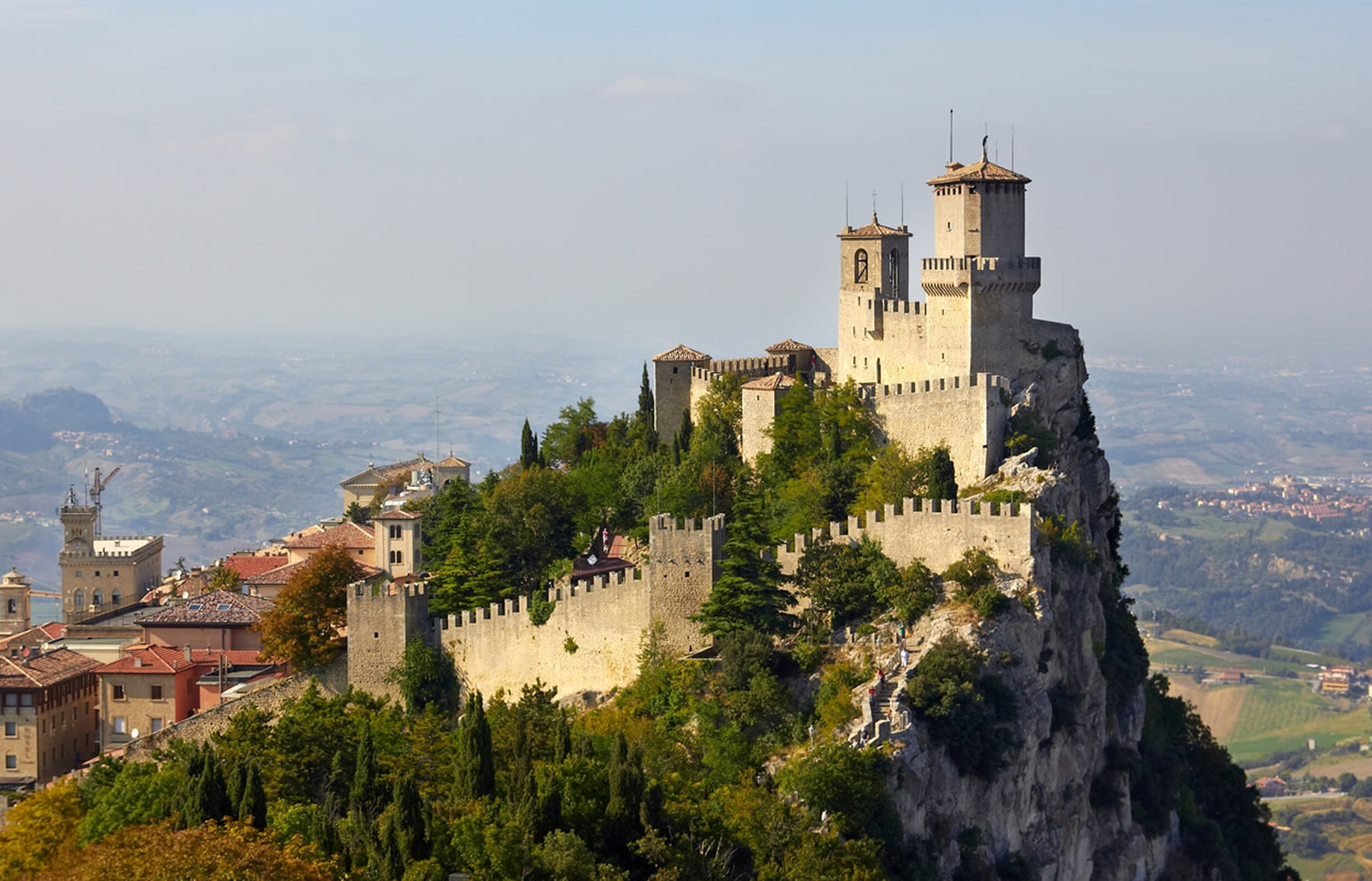 Burg von San Marino auf dem Berg Titano