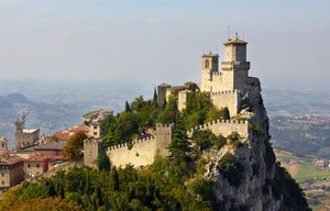 Burg von San Marino auf dem Berg Titano