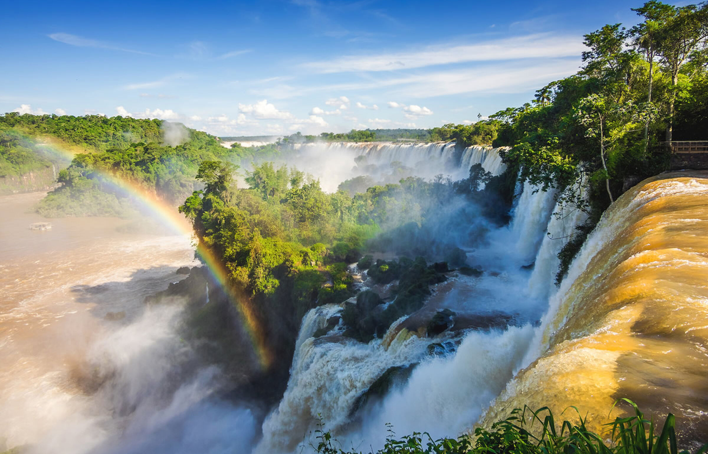 Iguazu Wasserfall an der Grenze zwischen Argentinien und Brasilien