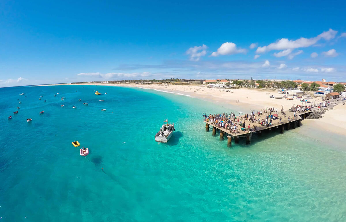 Strand von Santa Maria in Sal auf den kapverdischen Inseln