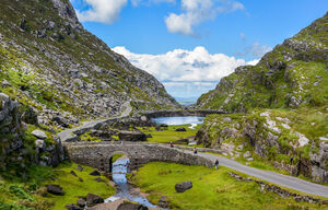 Dunloe-Schlucht in der Grafschaft Kerry in Irland