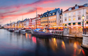 Nyhavn-Kanal in Kopenhagen, Dänemark
