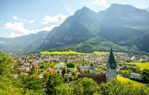 Panorama Balzers in Liechtenstein