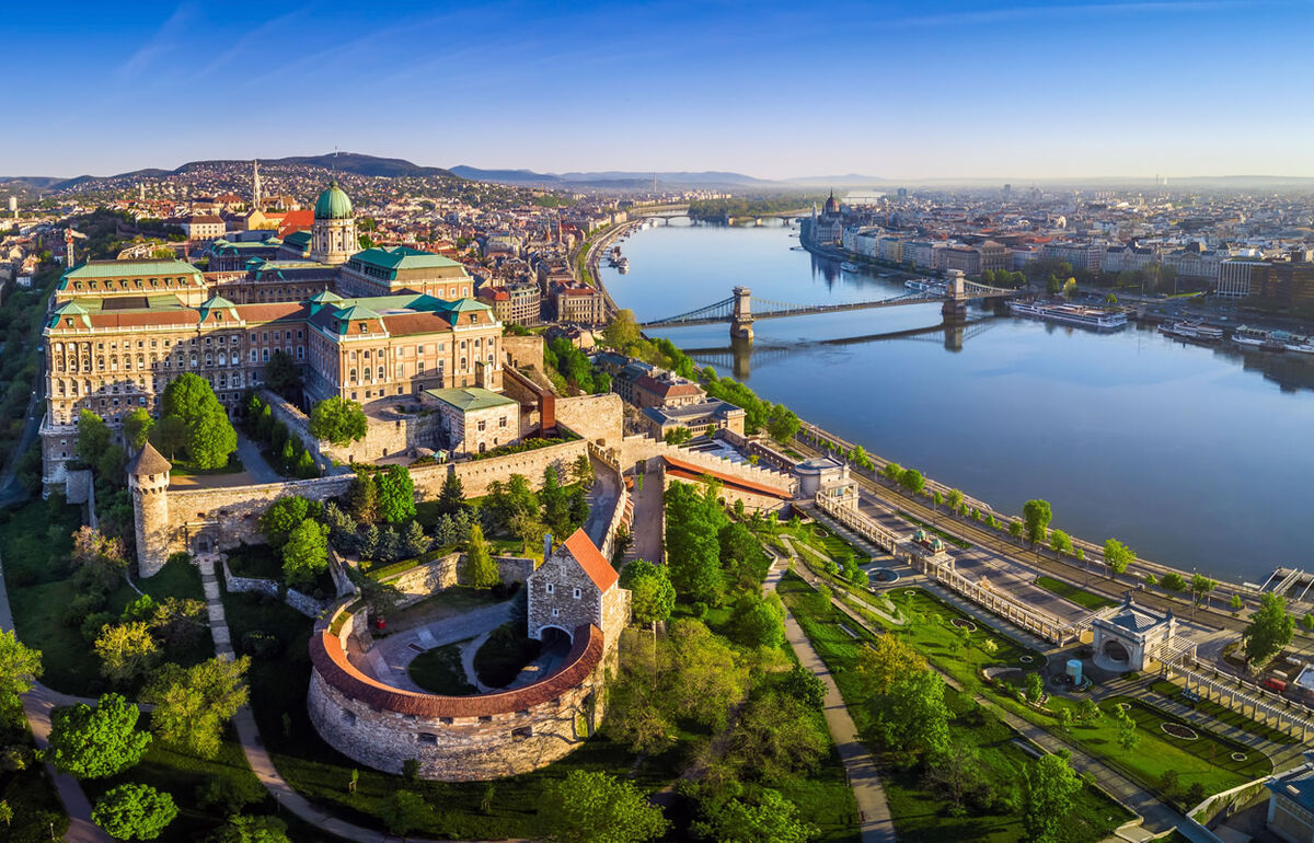 Luftaufnahme von Budapest in Ungarn