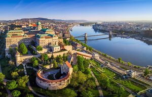 Luftaufnahme von Budapest in Ungarn