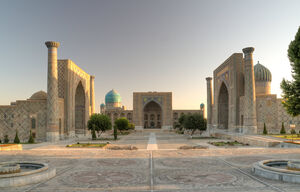 Registanplatz in Samarkand in Usbekistan