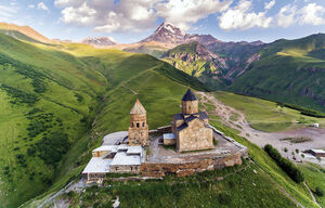Gergetier Dreifaltigkeitskirche in Georgien
