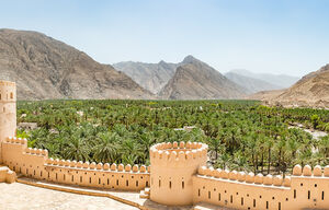 Panorama von Nachl im Oman