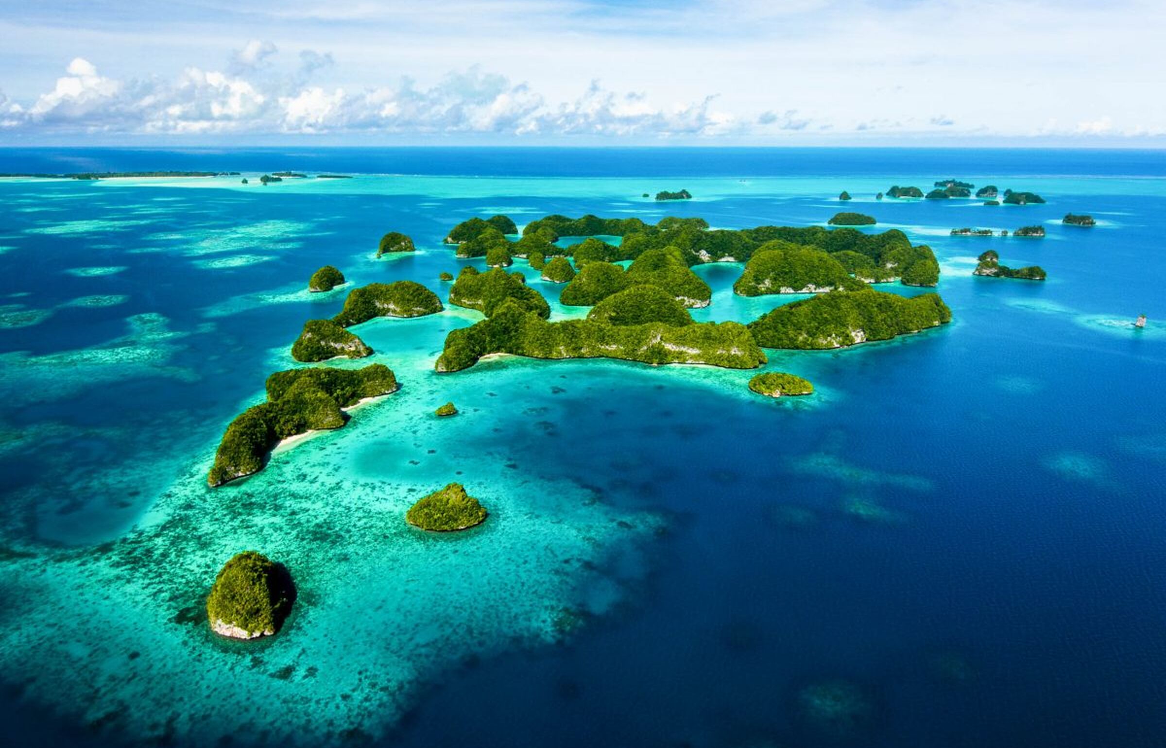Luftaufnahme von Palau