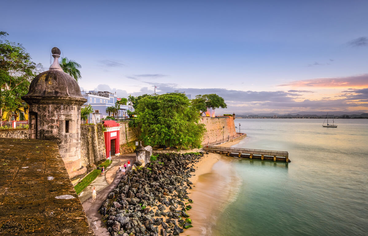Strand von San Juan in Puerto Rico