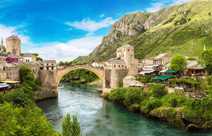 Brücke Stari most in Mostar