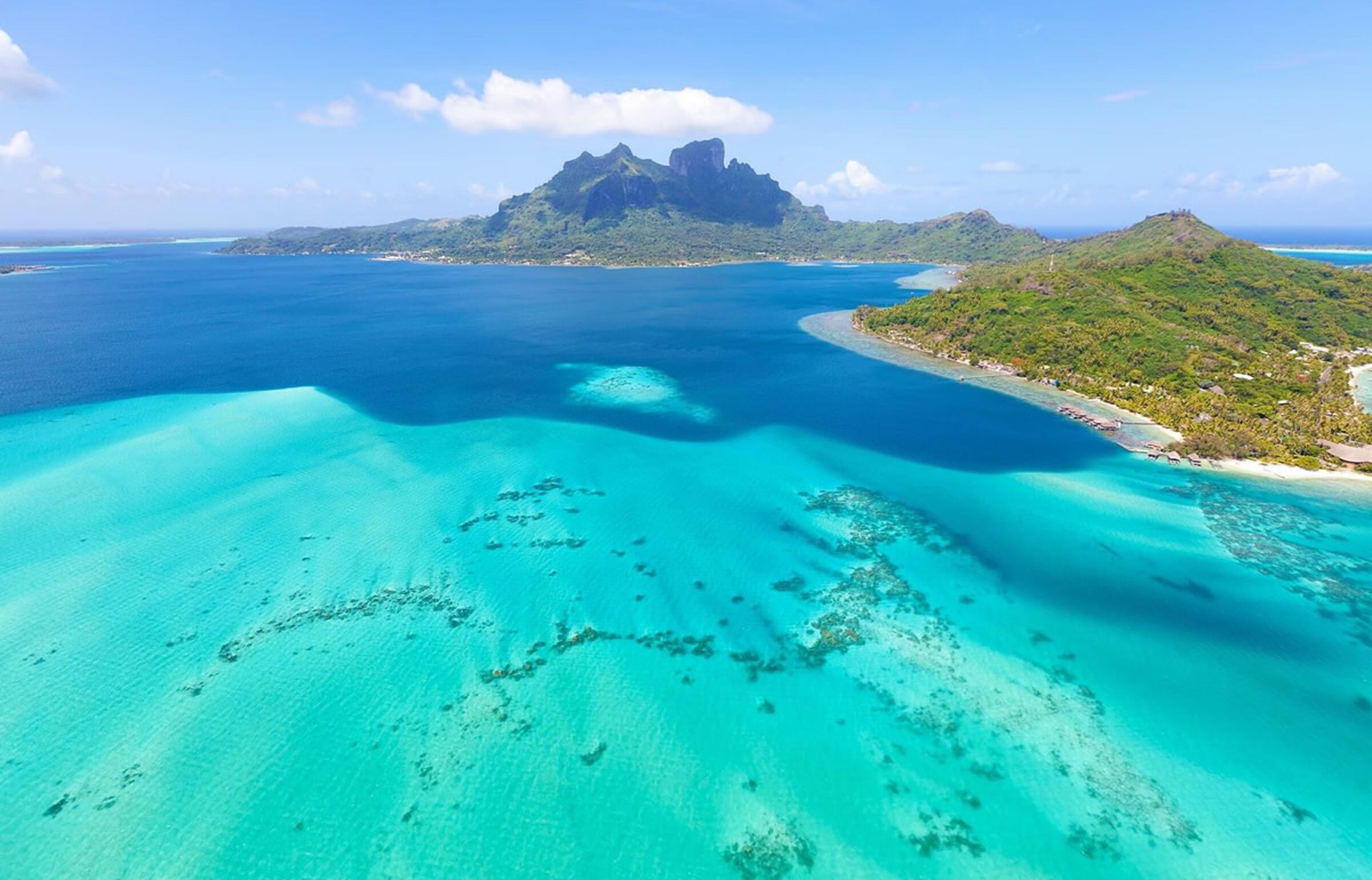 Mount Otemanu auf der Insel Bora Bora in Französisch-Polynesien