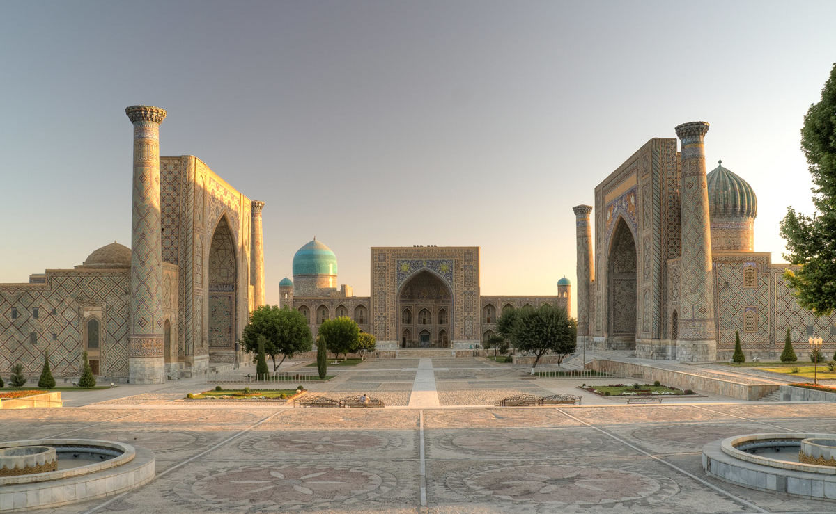Registanplatz in Samarkand in Uzbekistan