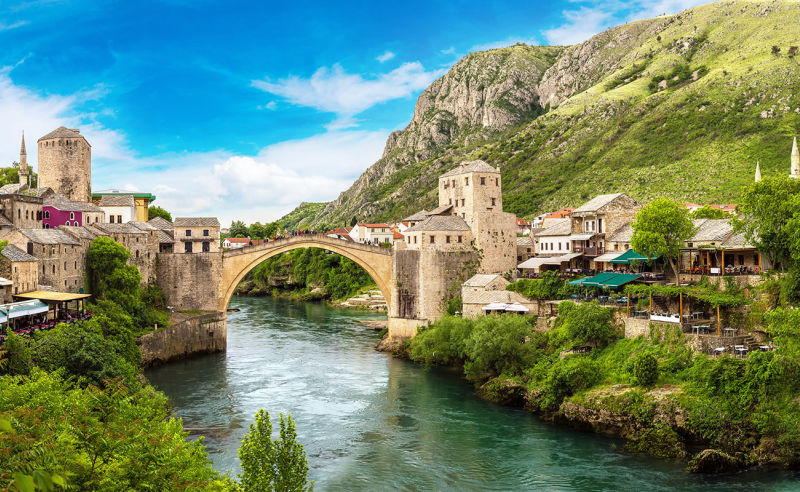 Brücke Stari most in Mostar