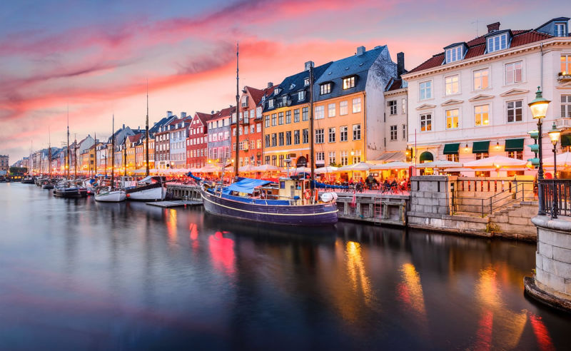 Nyhavn-Kanal in Kopenhagen, Dänemark