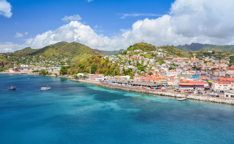 Hafen von St. George auf der Karibikinsel Grenada