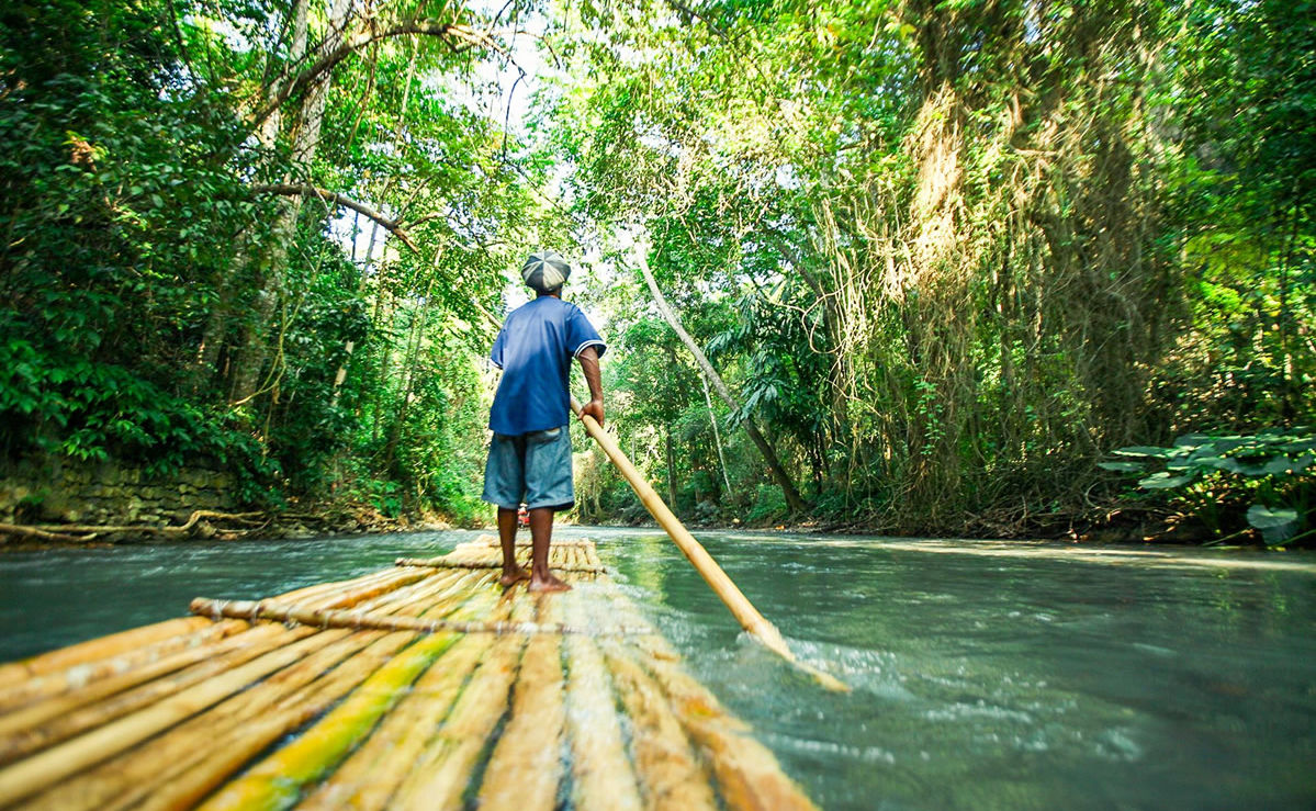 Rafting in den Wäldern von Jamaika