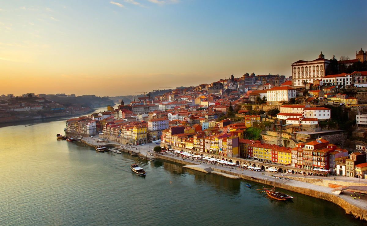 Hafen von Porto in Portugal