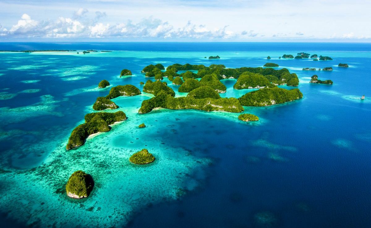 Luftaufnahme von Palau